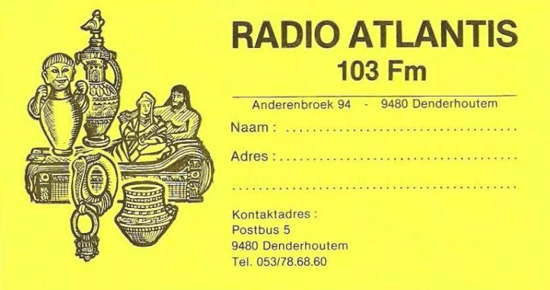 Radio Atlantis lidkaart