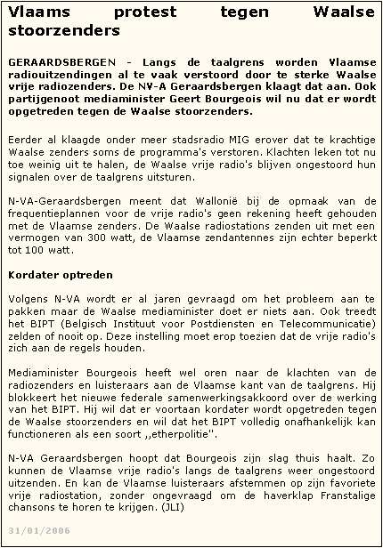 Het Nieuwsblad - 19-01-2006